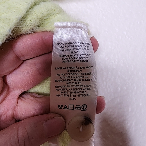 Anthropologie Maeve Eyelash Cropped Polo Sweater XS - Picture 6 of 7